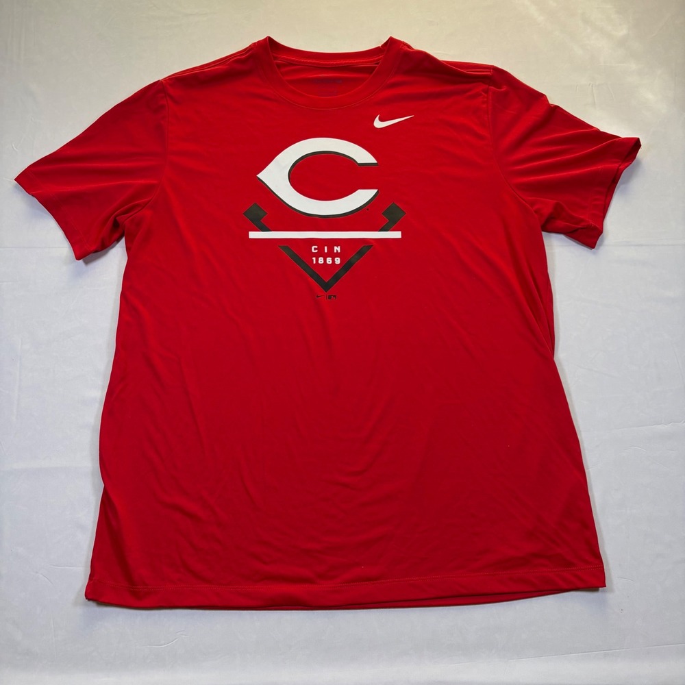 Nike Cincinnati Reds Dri-FIT T-Shirt Mens XL Red MLB Baseball NKGK-62Q